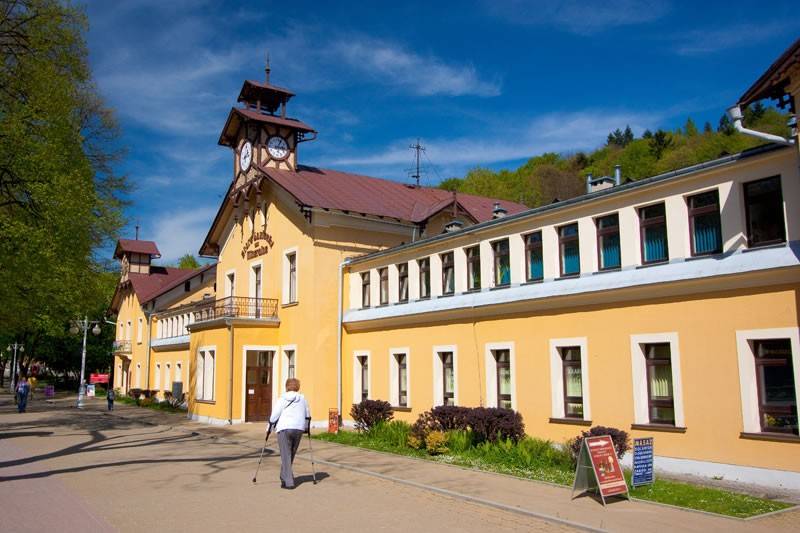 Góra Parkowa and funicular railway in Krynica