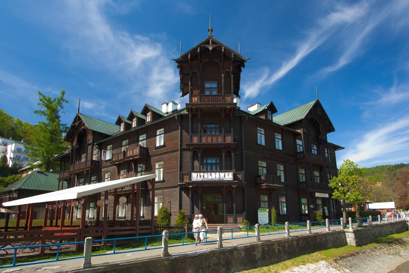 Promenade and Main Mineral Pump Room in Krynica-Zdrój